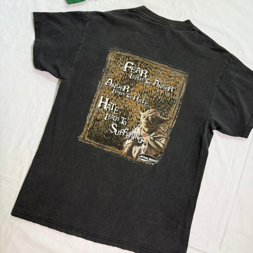 Vintage 90's Star Wars Episode I Promo Yoda T-Shirt - M